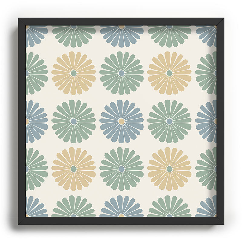 Colour Poems Daisy Pattern Multicolor I Recessed Framing Square