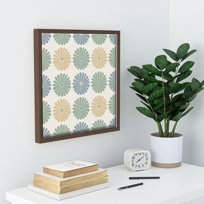 Colour Poems Daisy Pattern Multicolor I Recessed Framing Square