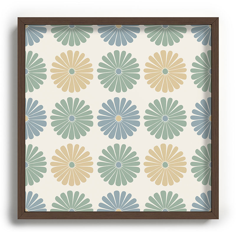 Colour Poems Daisy Pattern Multicolor I Recessed Framing Square