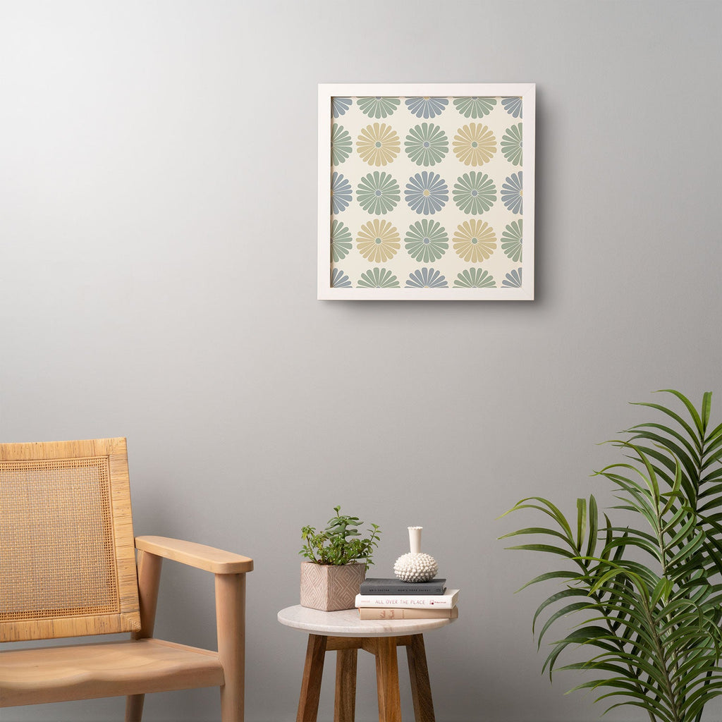 Colour Poems Daisy Pattern Multicolor I Framed Wall Art