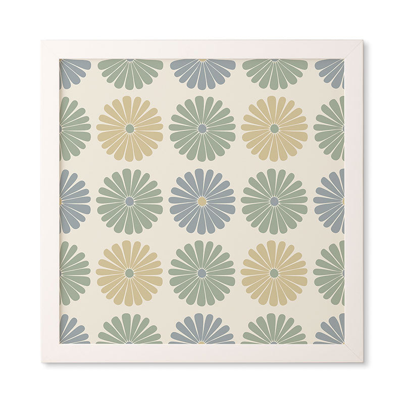 Colour Poems Daisy Pattern Multicolor I Framed Wall Art