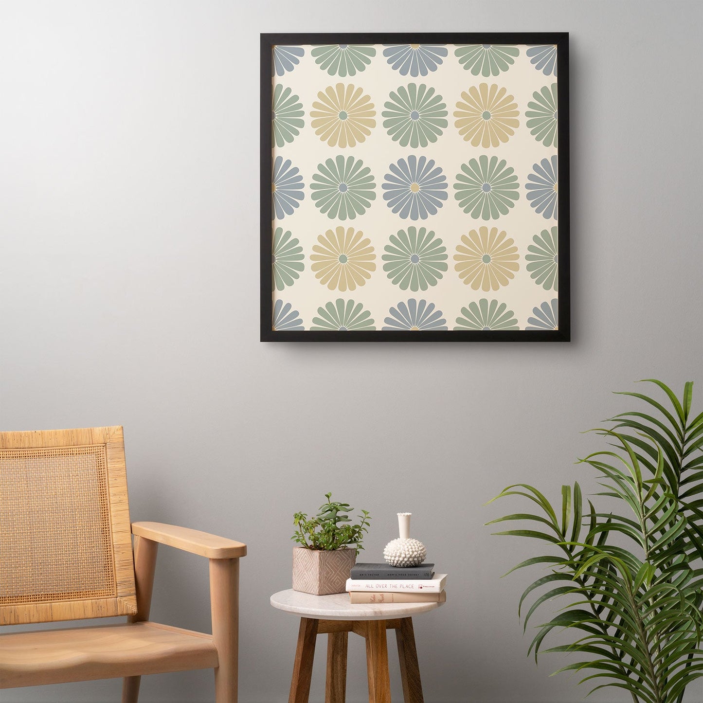 Colour Poems Daisy Pattern Multicolor I Framed Wall Art