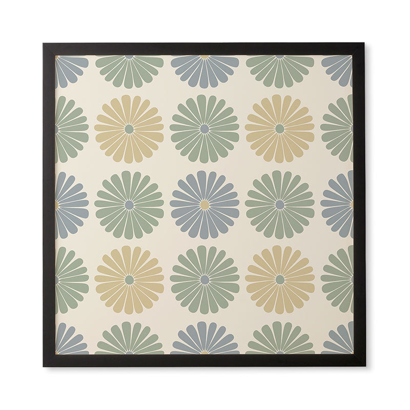 Colour Poems Daisy Pattern Multicolor I Framed Wall Art