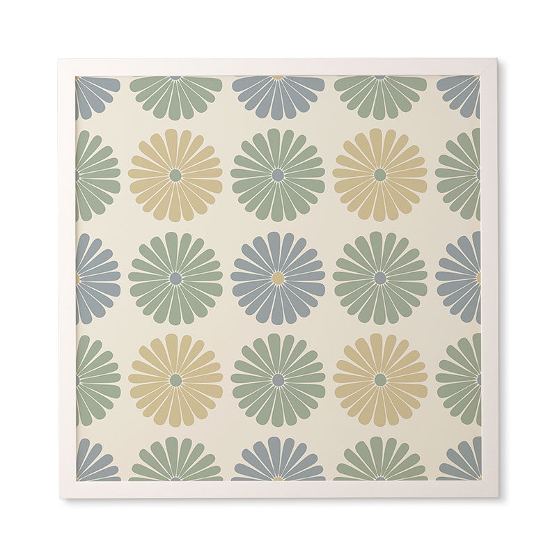 Colour Poems Daisy Pattern Multicolor I Framed Wall Art