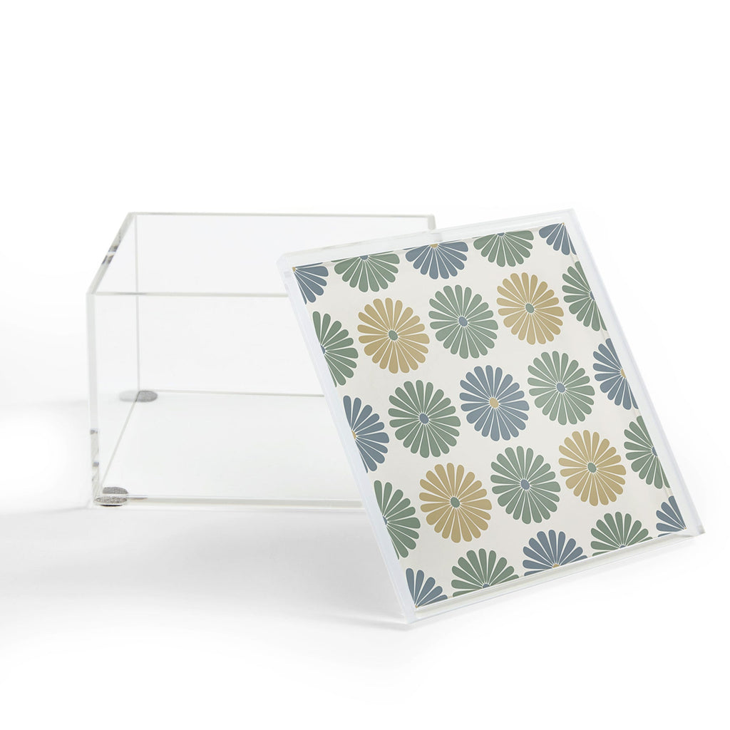 Colour Poems Daisy Pattern Multicolor I Acrylic Box