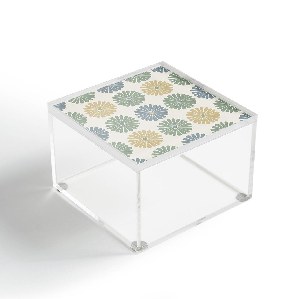 Colour Poems Daisy Pattern Multicolor I Acrylic Box