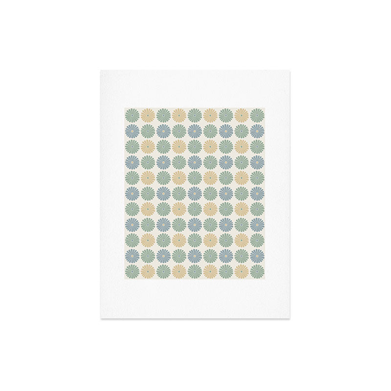 Colour Poems Daisy Pattern Multicolor I Art Print