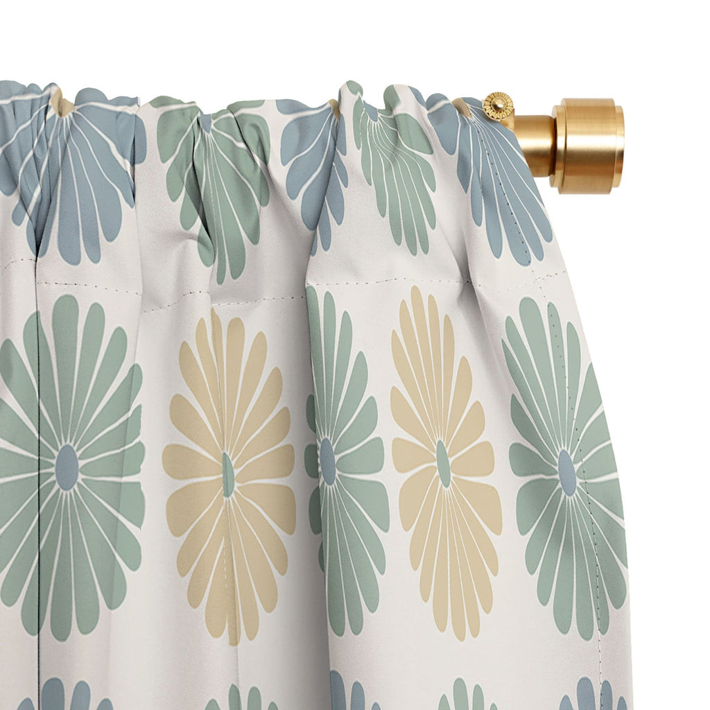 Colour Poems Daisy Pattern Multicolor I Blackout Window Curtain