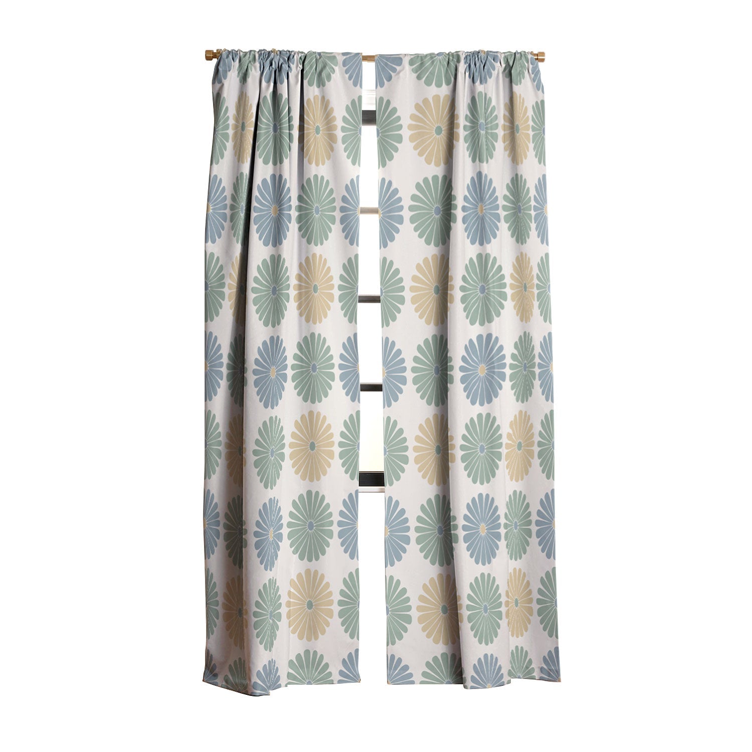 Colour Poems Daisy Pattern Multicolor I Blackout Non Repeat