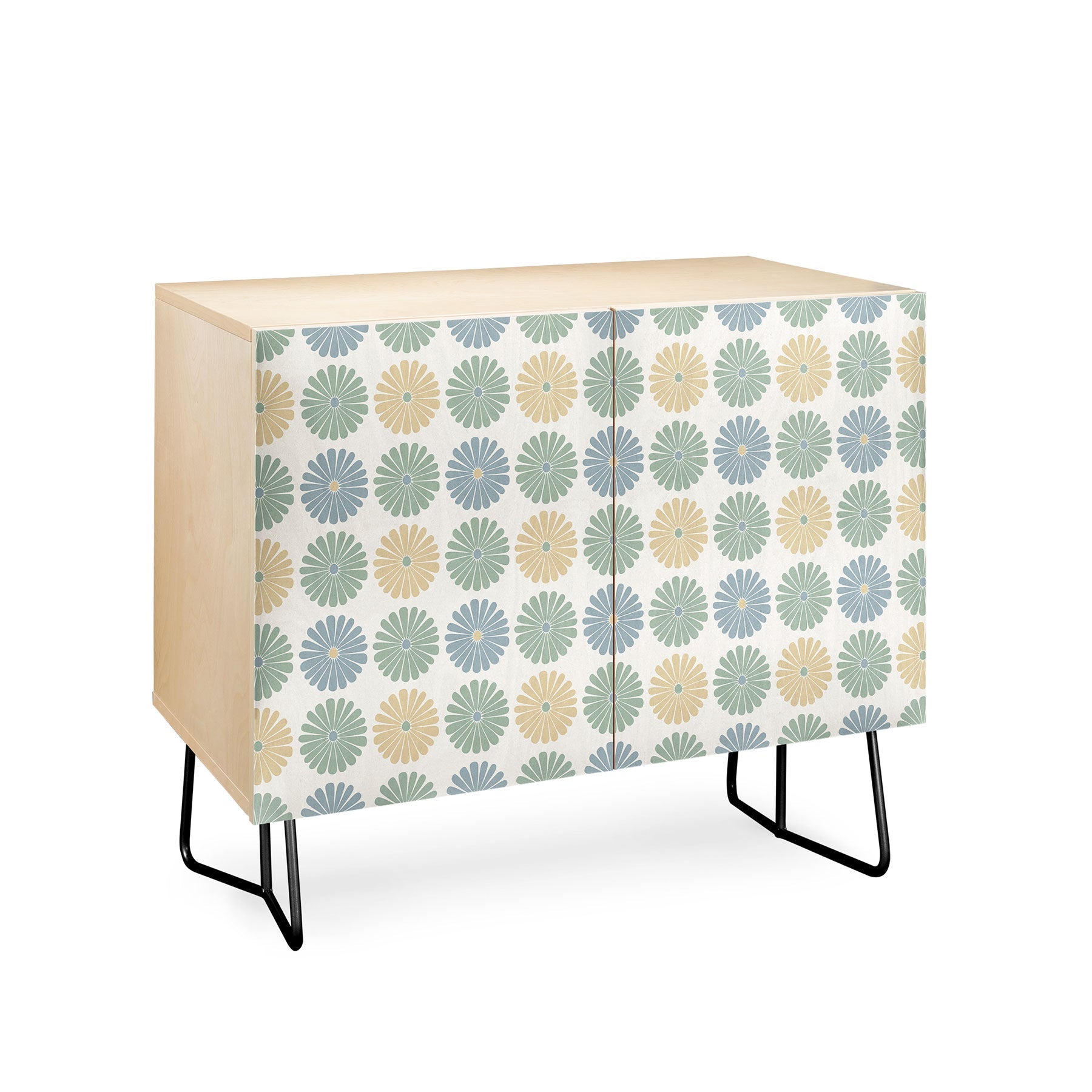 Colour Poems Daisy Pattern Multicolor I Credenza