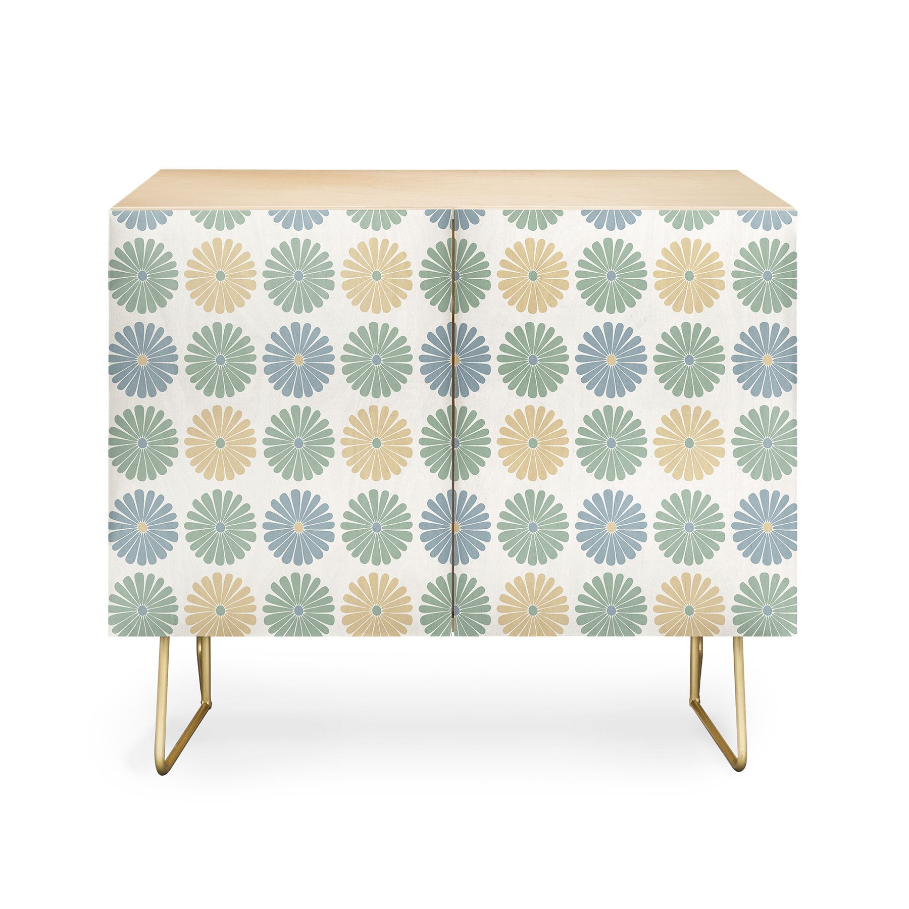 Colour Poems Daisy Pattern Multicolor I Credenza
