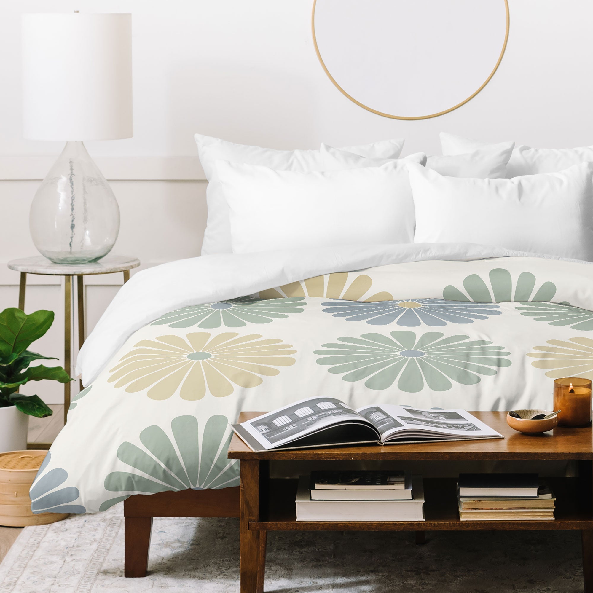 Colour Poems Daisy Pattern Multicolor I Duvet Cover