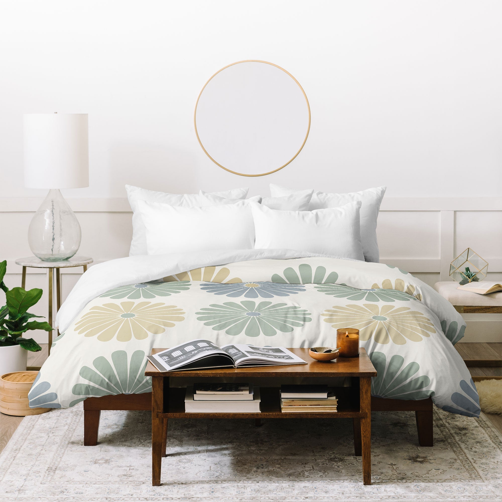 Colour Poems Daisy Pattern Multicolor I Duvet Cover