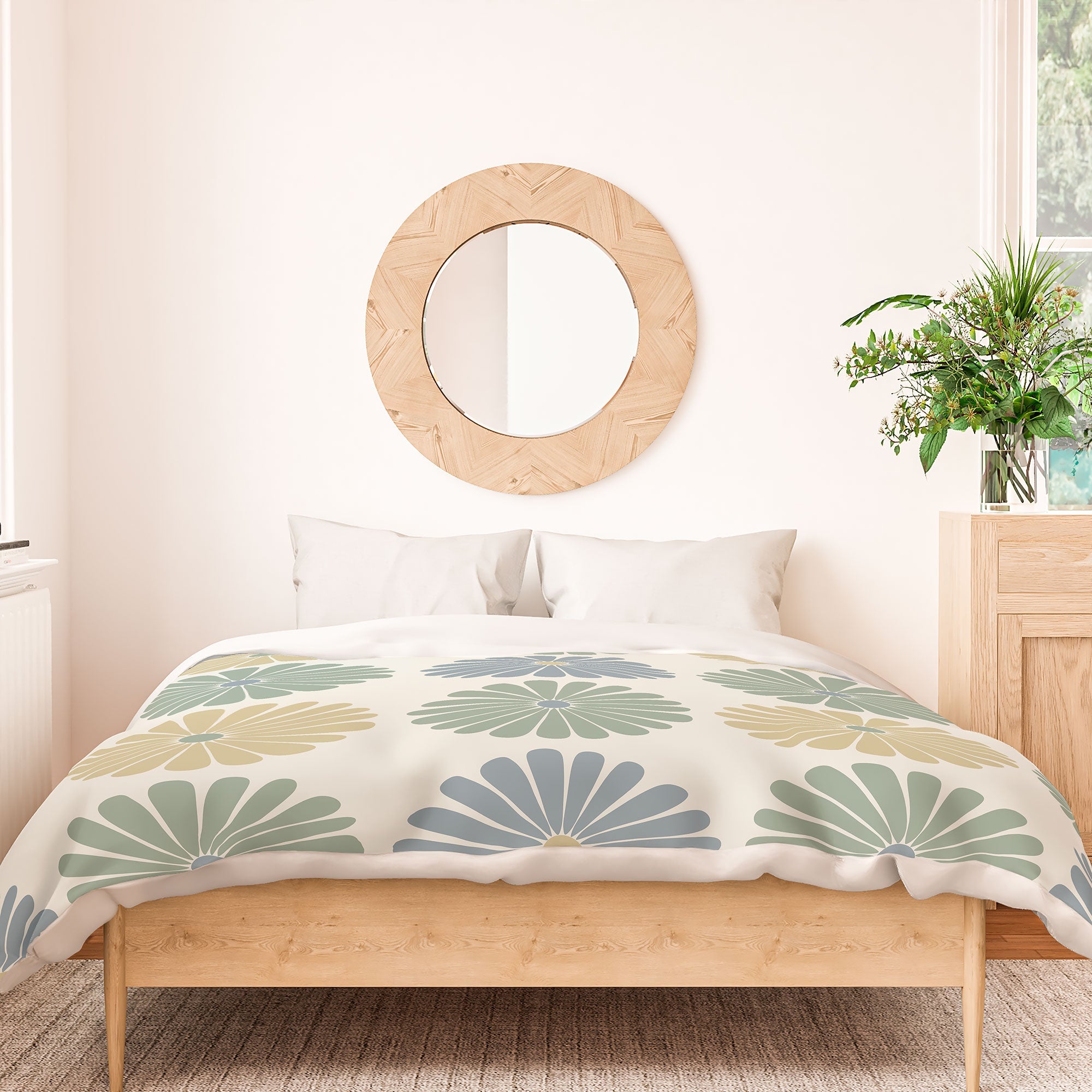 Colour Poems Daisy Pattern Multicolor I Duvet Cover