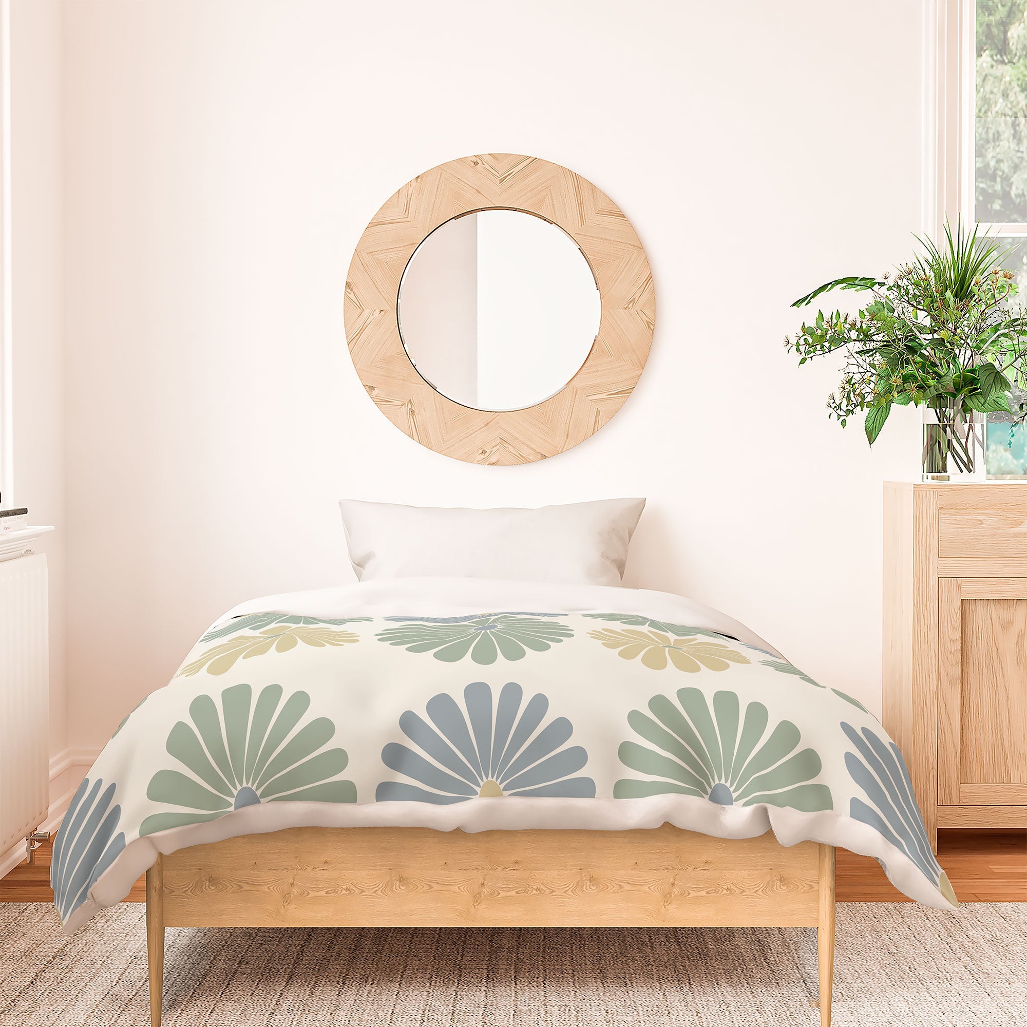 Colour Poems Daisy Pattern Multicolor I Duvet Cover