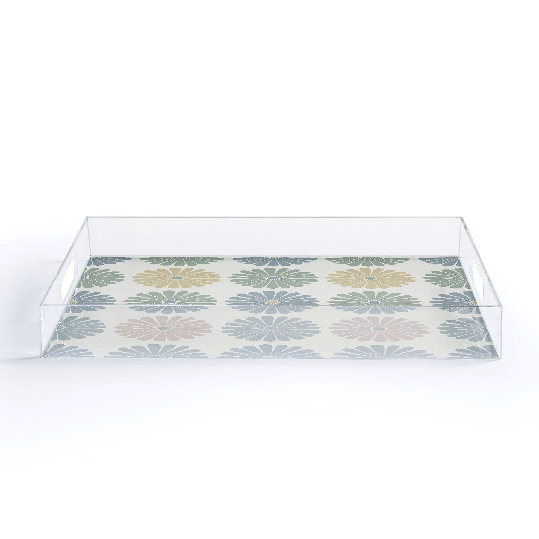 Colour Poems Daisy Pattern Multicolor I Acrylic Tray