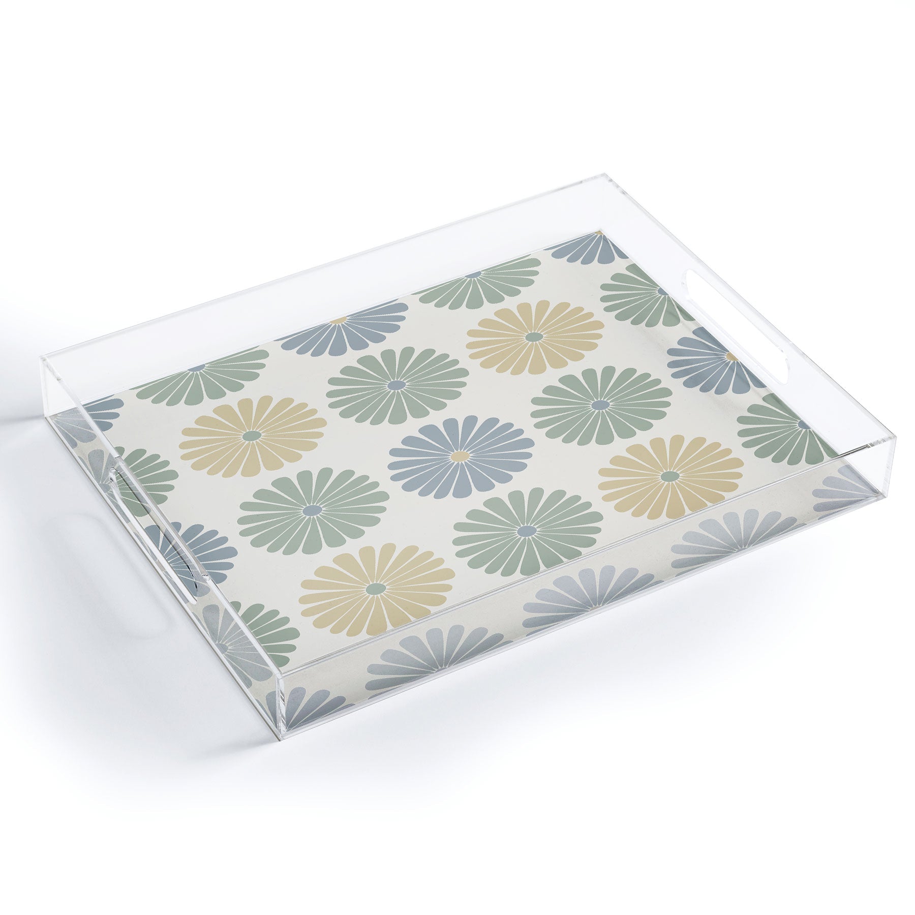 Colour Poems Daisy Pattern Multicolor I Acrylic Tray