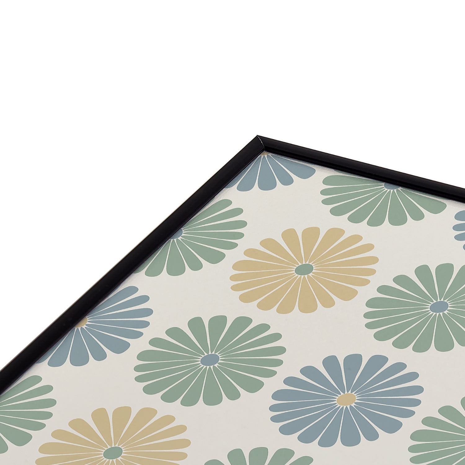 Colour Poems Daisy Pattern Multicolor I Square Metal Framed Art Print
