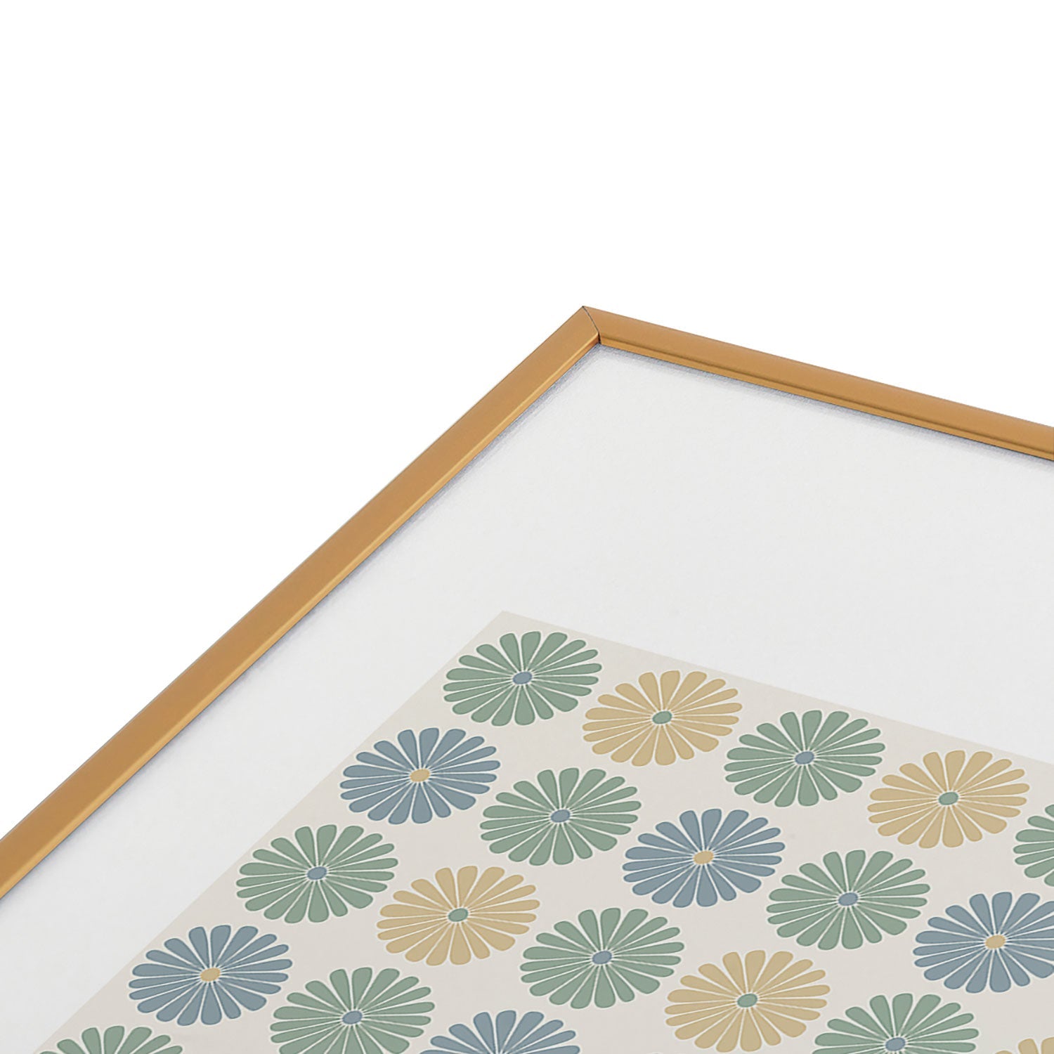 Colour Poems Daisy Pattern Multicolor I Metal Framed Art Print