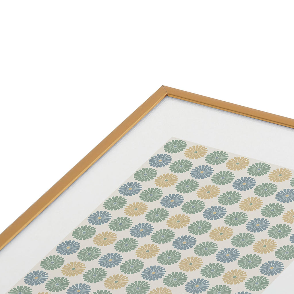 Colour Poems Daisy Pattern Multicolor I Metal Framed Art Print