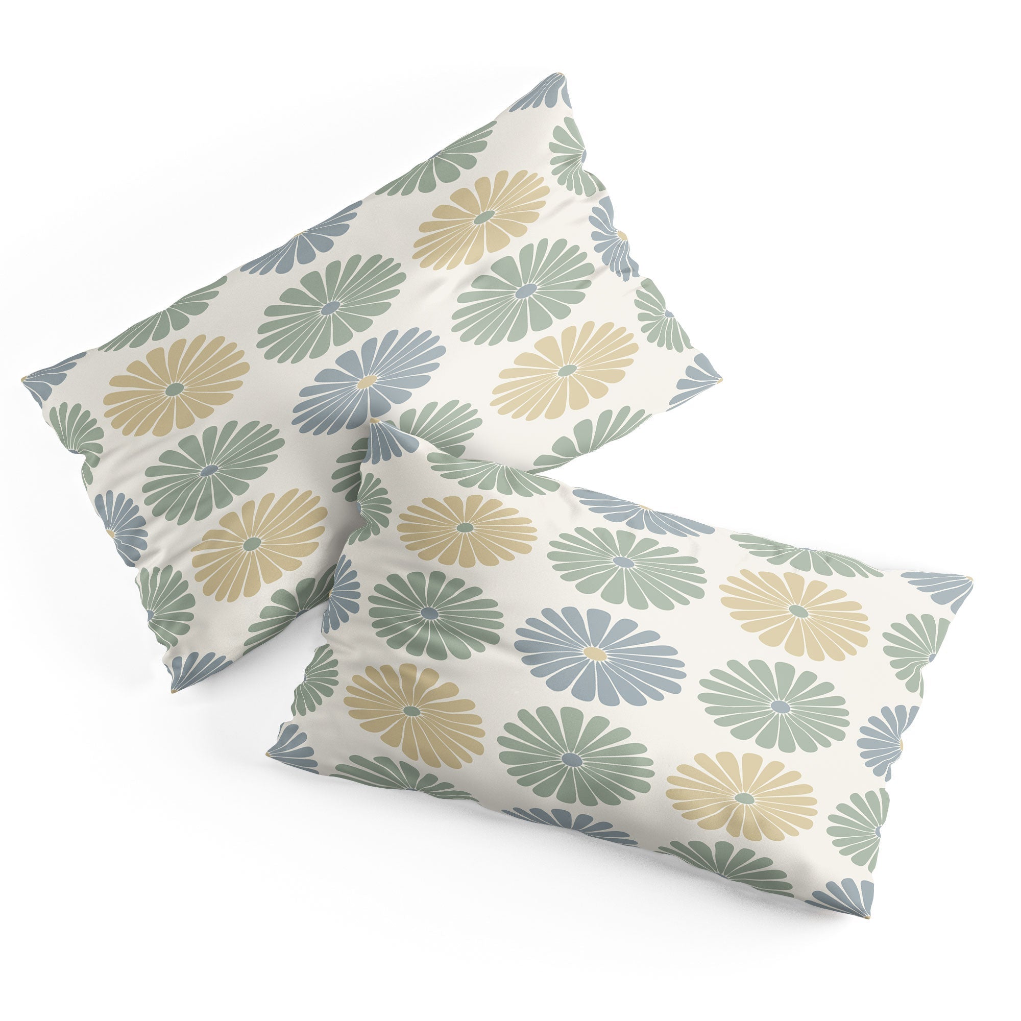 Colour Poems Daisy Pattern Multicolor I Pillow Shams