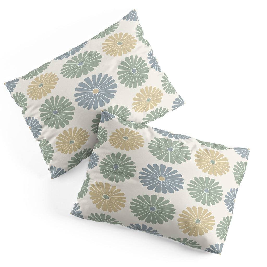 Colour Poems Daisy Pattern Multicolor I Pillow Shams