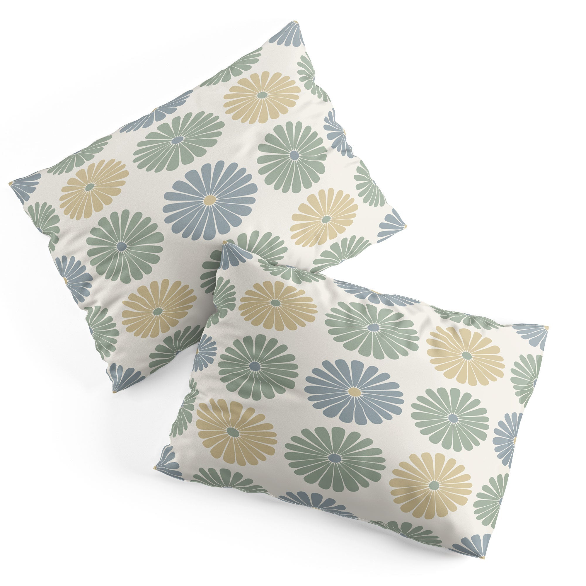 Colour Poems Daisy Pattern Multicolor I Pillow Shams