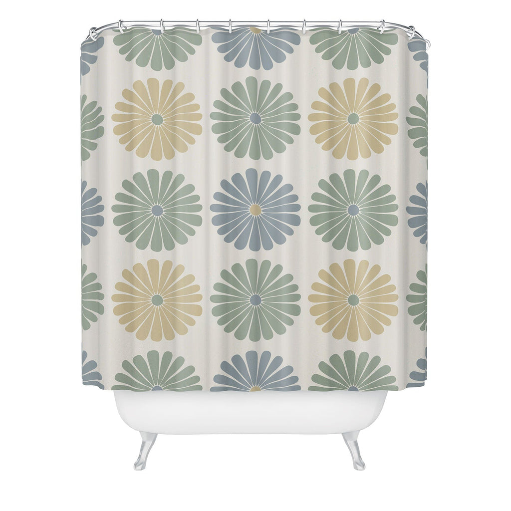 Colour Poems Daisy Pattern Multicolor I Shower Curtain