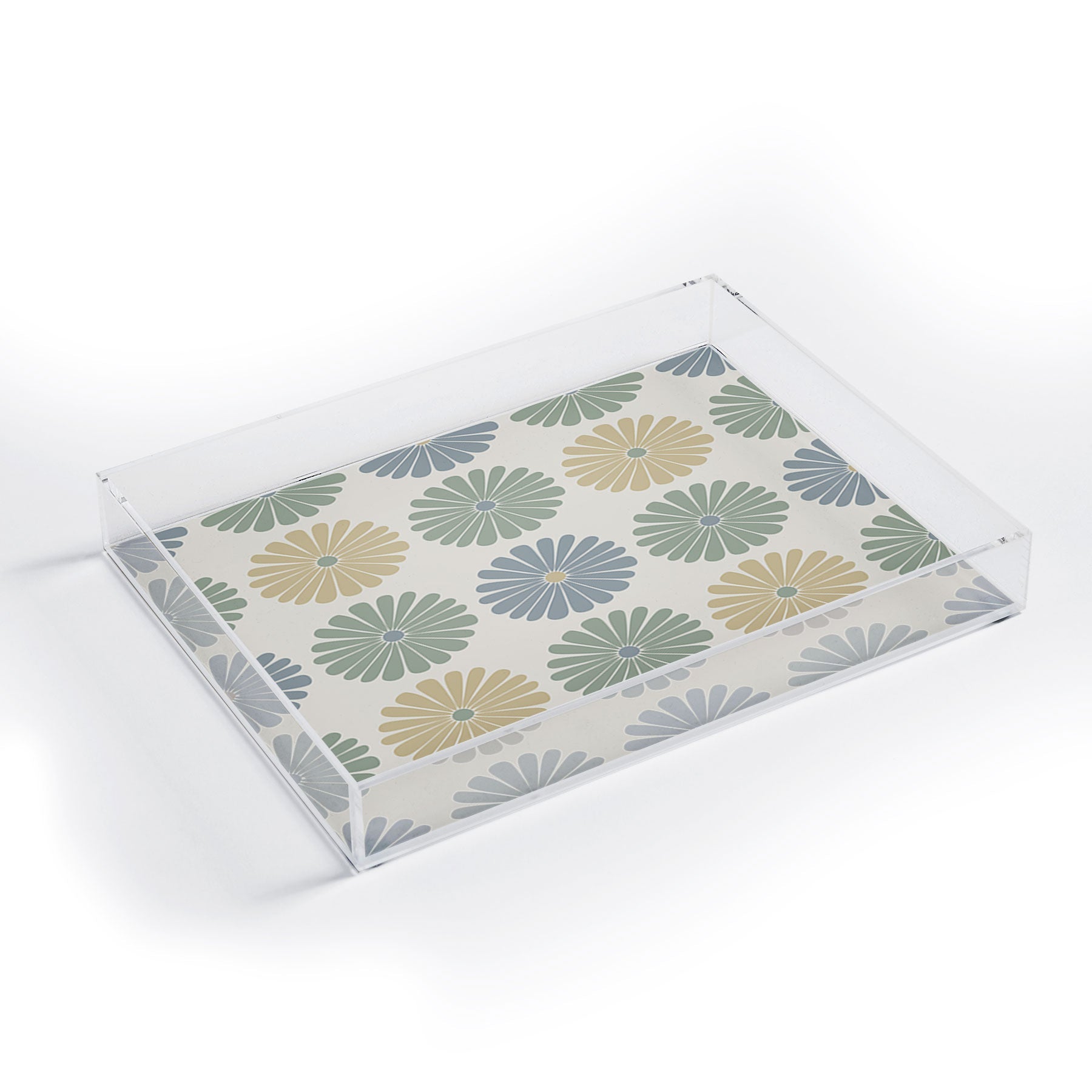 Colour Poems Daisy Pattern Multicolor I Acrylic Tray