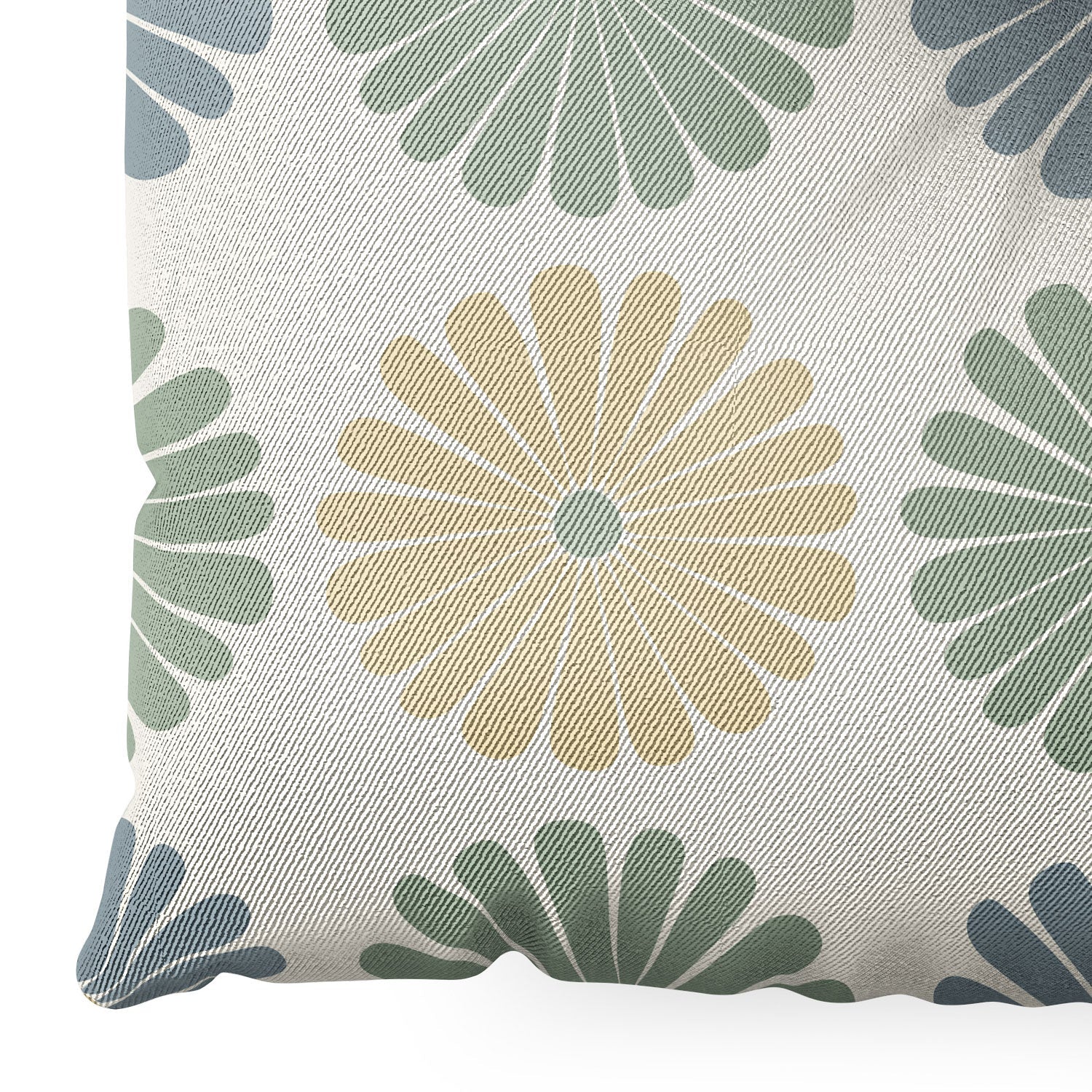 Colour Poems Daisy Pattern Multicolor I Floor Pillow Square