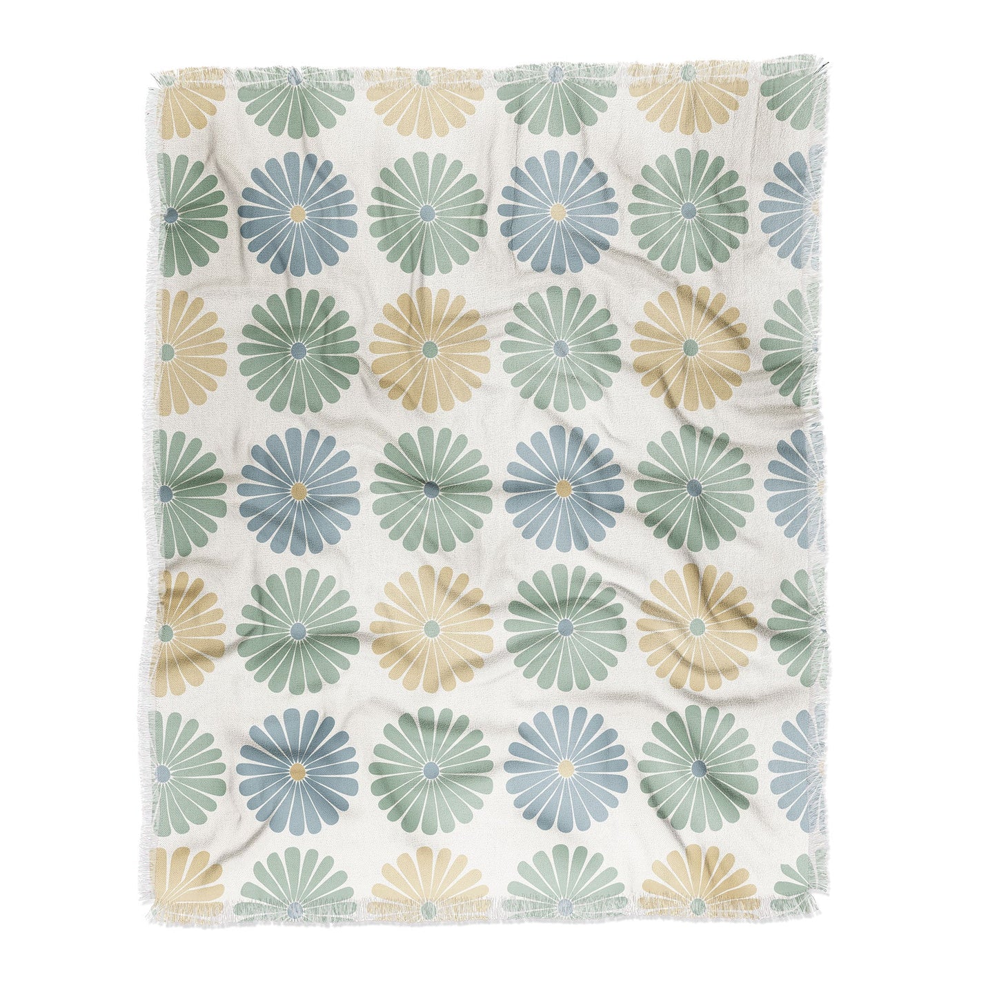 Colour Poems Daisy Pattern Multicolor I Throw Blanket