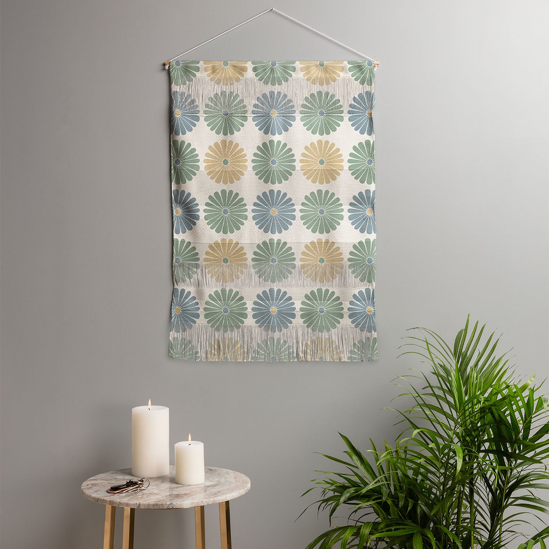 Colour Poems Daisy Pattern Multicolor I Wall Hanging Portrait