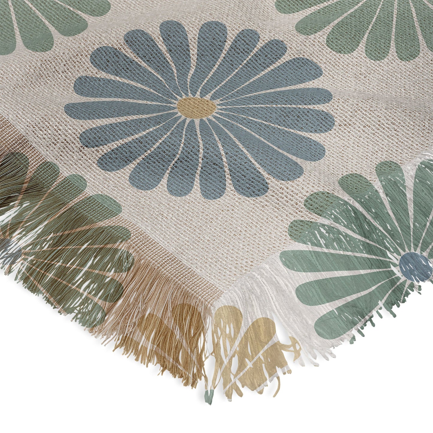 Colour Poems Daisy Pattern Multicolor I Throw Blanket