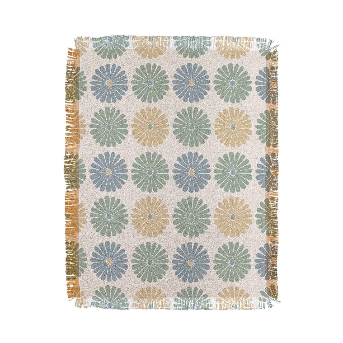 Colour Poems Daisy Pattern Multicolor I Throw Blanket