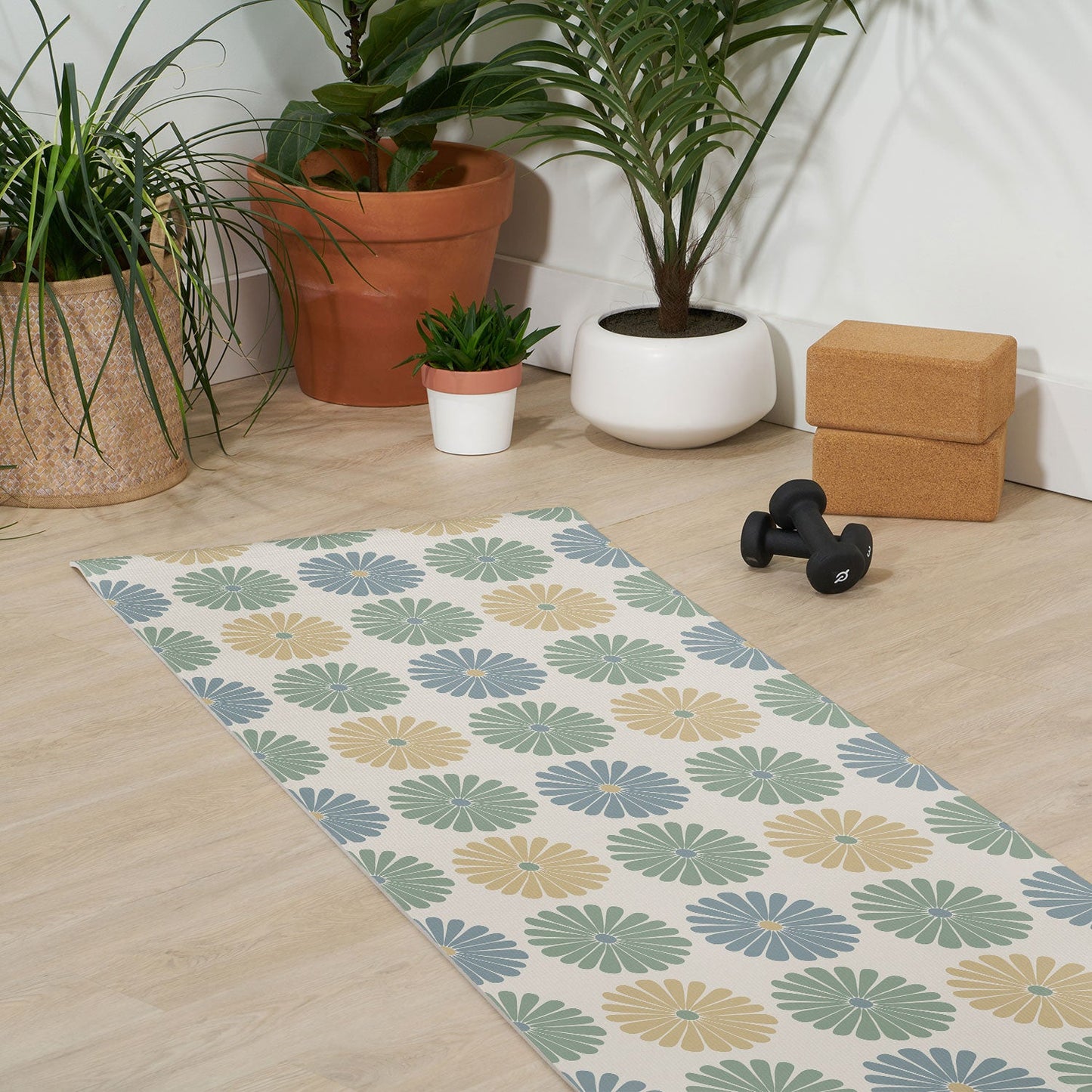 Colour Poems Daisy Pattern Multicolor I Yoga Mat