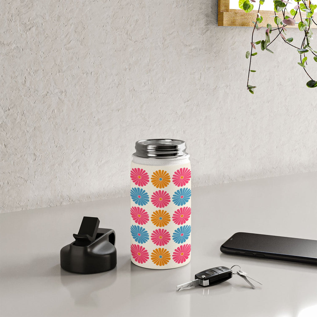 Colour Poems Daisy Pattern Multicolor II Water Bottle