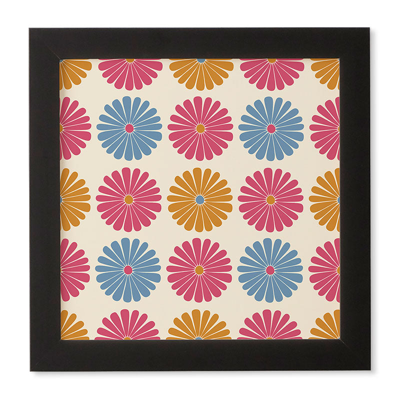 Colour Poems Daisy Pattern Multicolor II Framed Wall Art