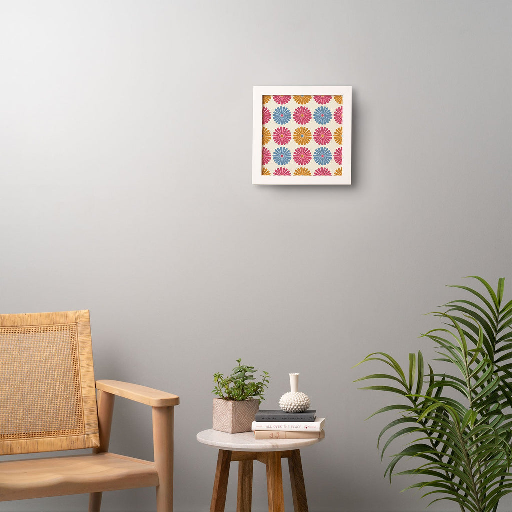 Colour Poems Daisy Pattern Multicolor II Framed Wall Art