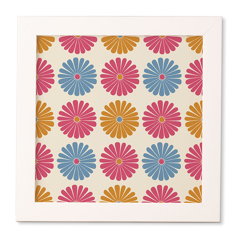 Colour Poems Daisy Pattern Multicolor II Framed Wall Art