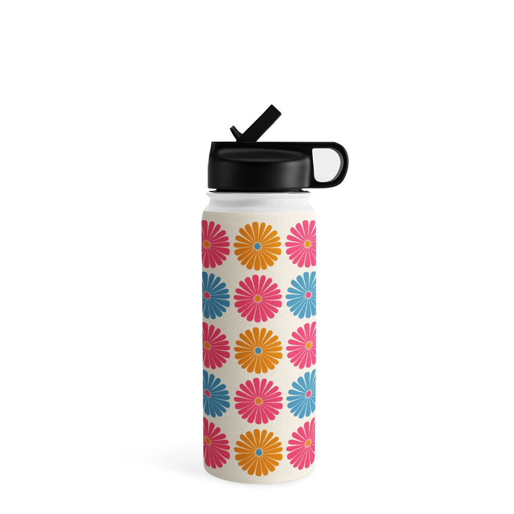 Colour Poems Daisy Pattern Multicolor II Water Bottle