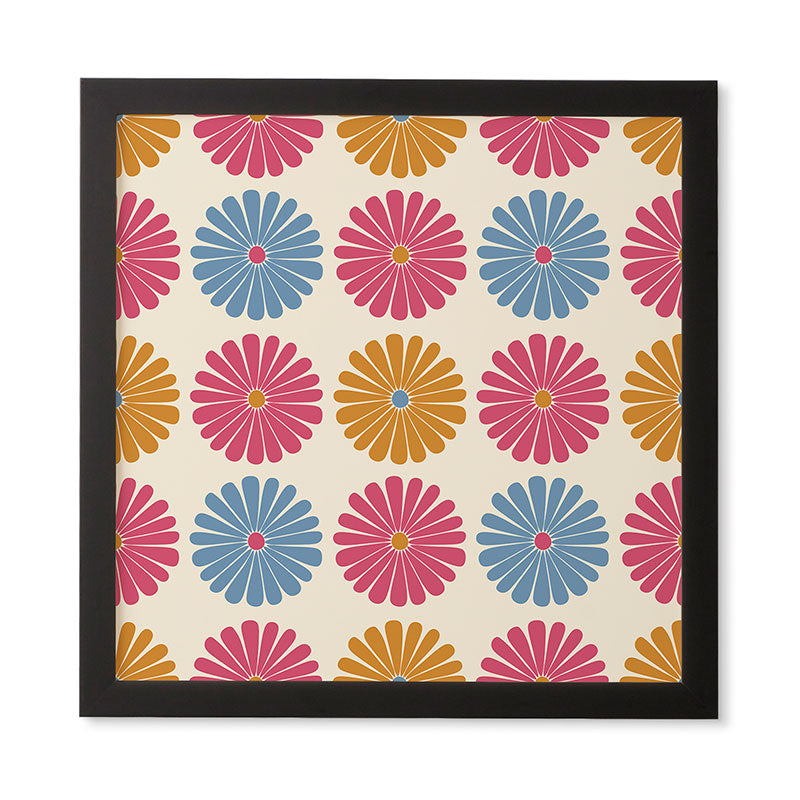 Colour Poems Daisy Pattern Multicolor II Framed Wall Art