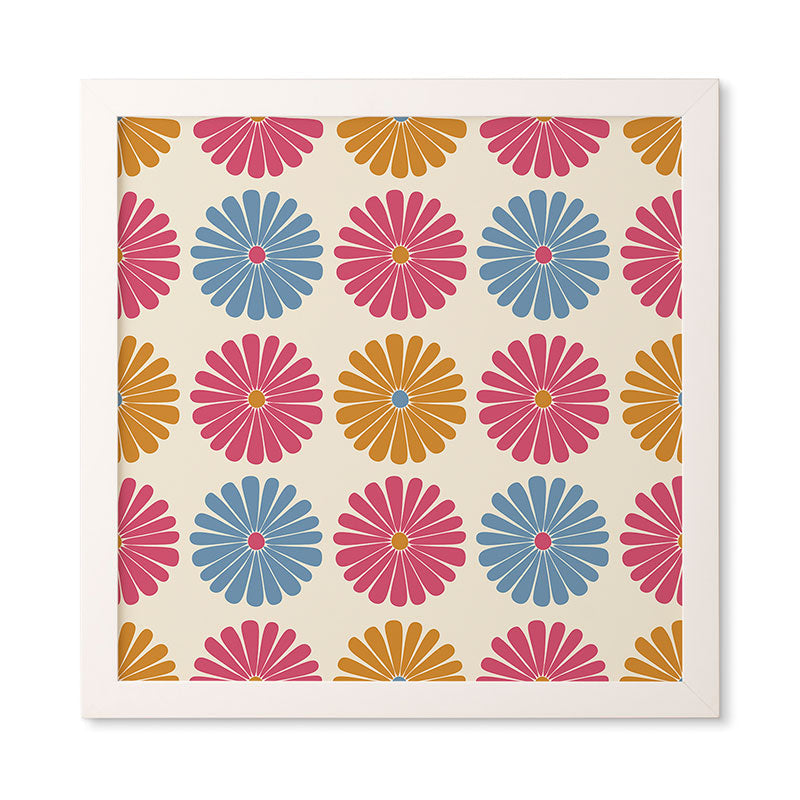 Colour Poems Daisy Pattern Multicolor II Framed Wall Art