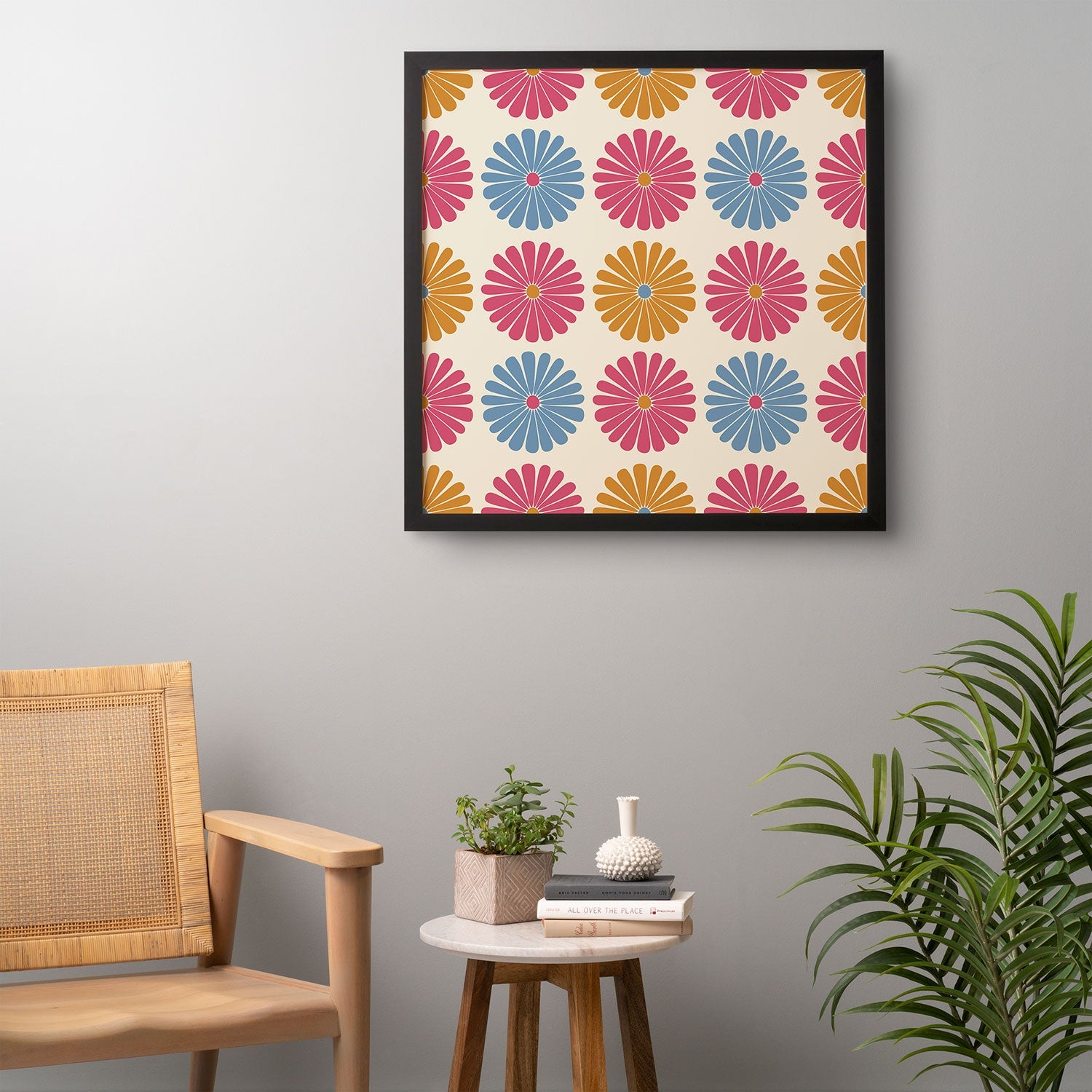 Colour Poems Daisy Pattern Multicolor II Framed Wall Art