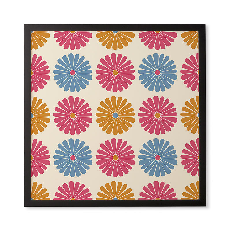 Colour Poems Daisy Pattern Multicolor II Framed Wall Art