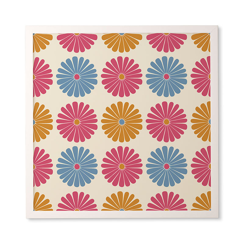 Colour Poems Daisy Pattern Multicolor II Framed Wall Art