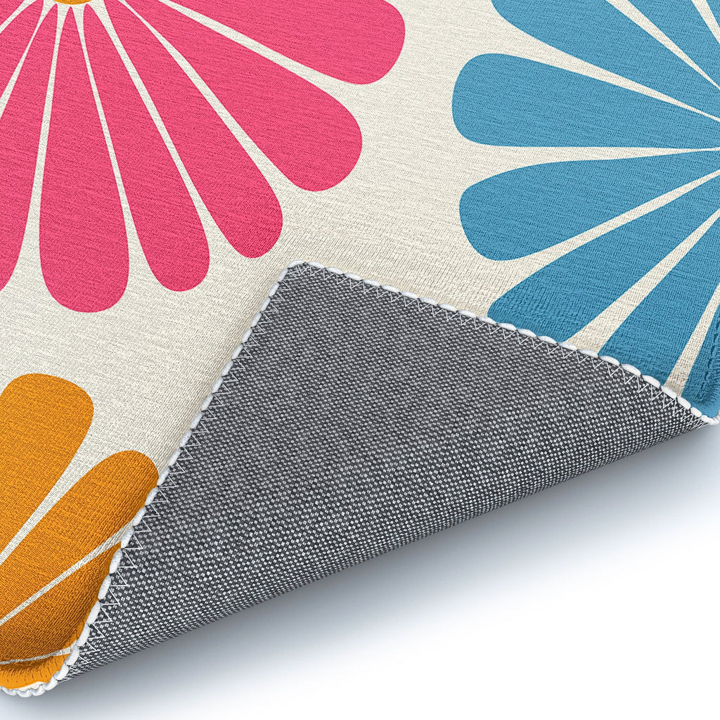 Colour Poems Daisy Pattern Multicolor II Area Rug