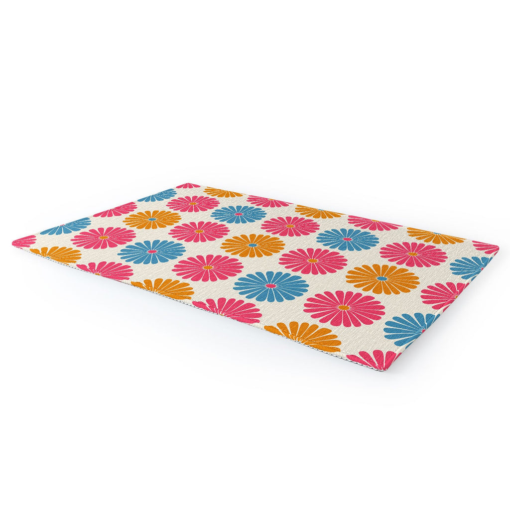 Colour Poems Daisy Pattern Multicolor II Area Rug