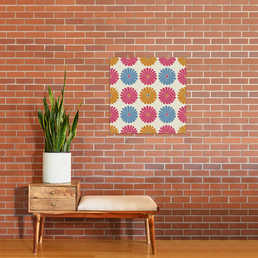 Colour Poems Daisy Pattern Multicolor II Art Print