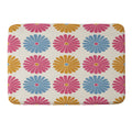 Colour Poems Daisy Pattern Multicolor II Memory Foam Bath Mat