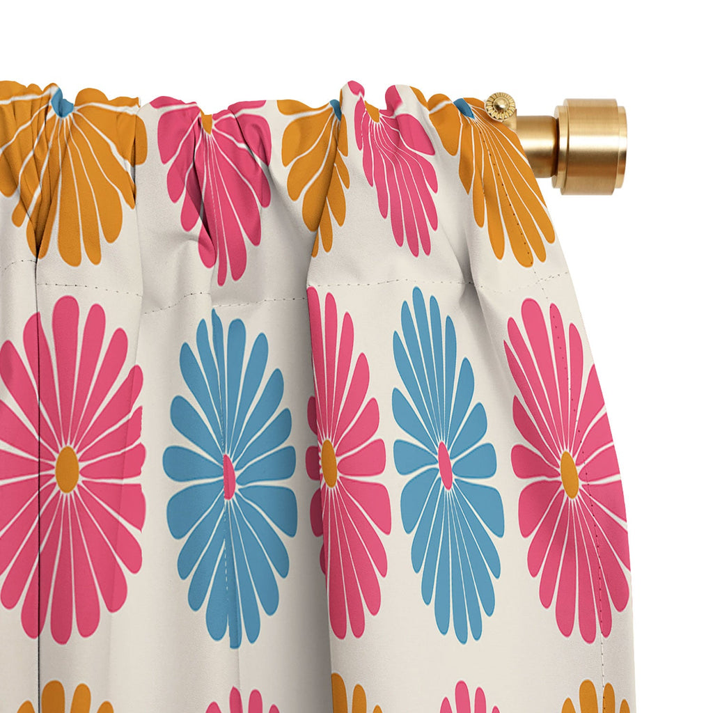 Colour Poems Daisy Pattern Multicolor II Blackout Window Curtain